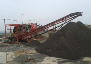 河北某县鹅卵石洗砂机生产线现场案例