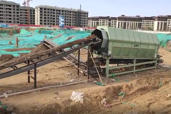 天津市建筑垃圾资源化处理临时处置现场